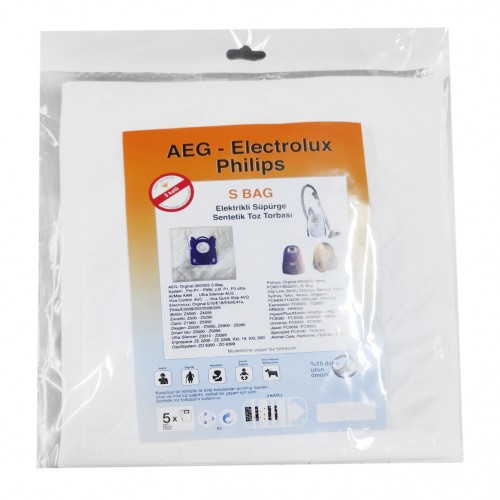 Philips S-Bag 5'li Pet Torba ( 3 Katlı )